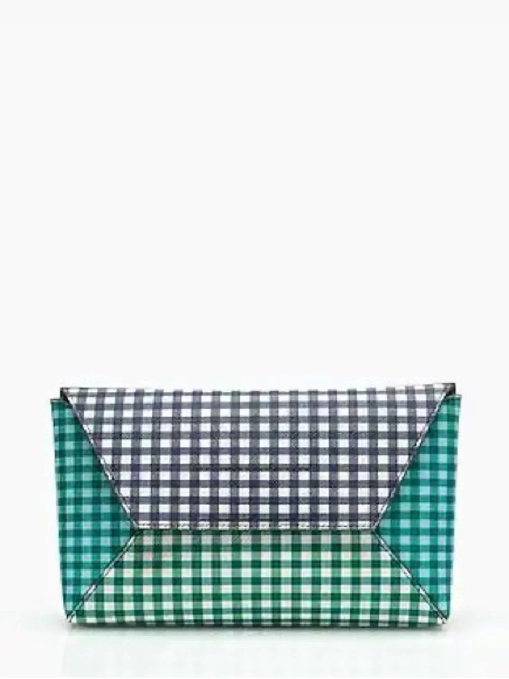 J. Crew Envelope Clutch in Mixed Gingham